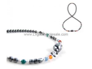 Semi precious Chip Beads Hematite Beads Stone Chain Choker Fashion Women Necklace